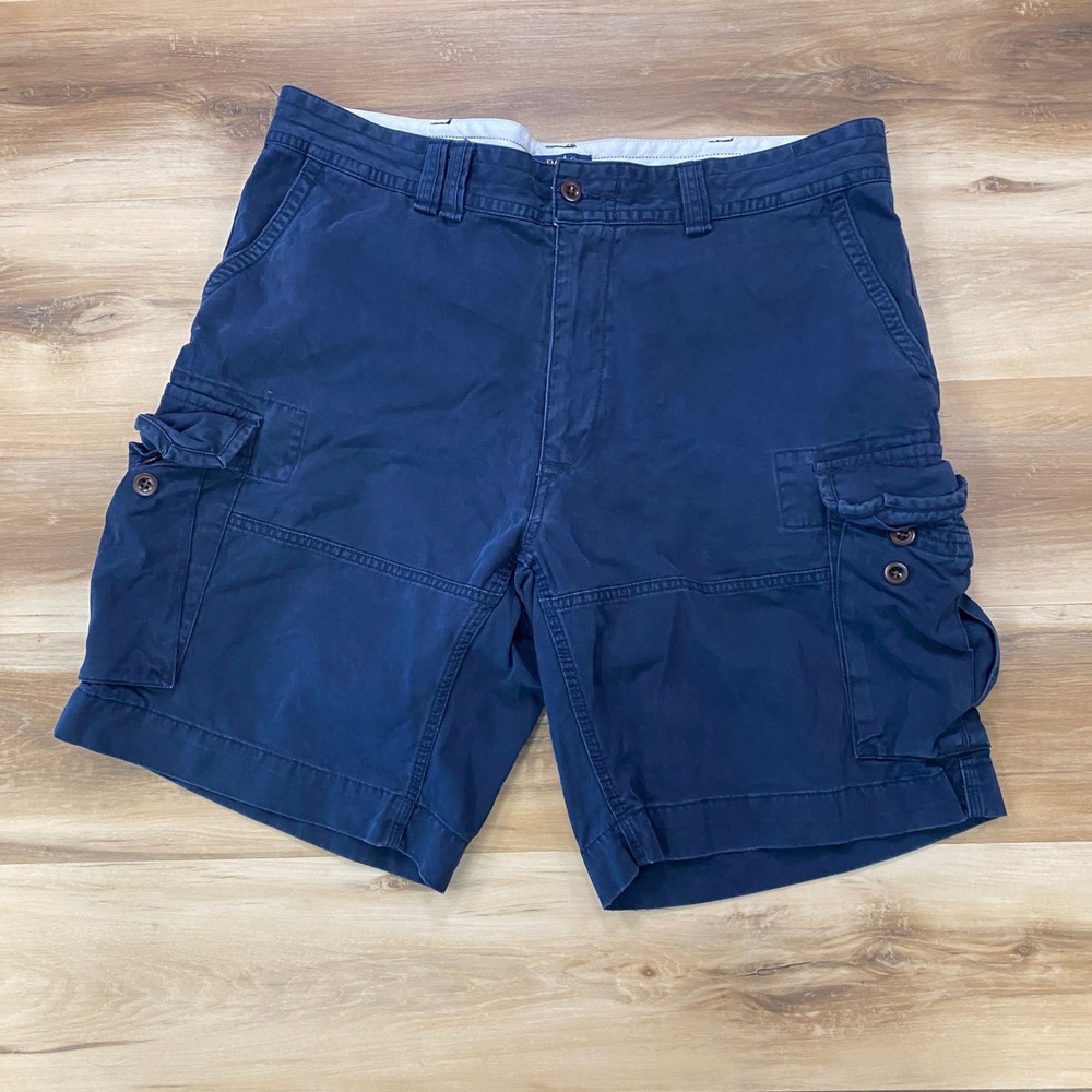Polo Ralph Lauren Cargo Shorts 40 Mens Classic Chino Cotton Relaxed Navy Blue